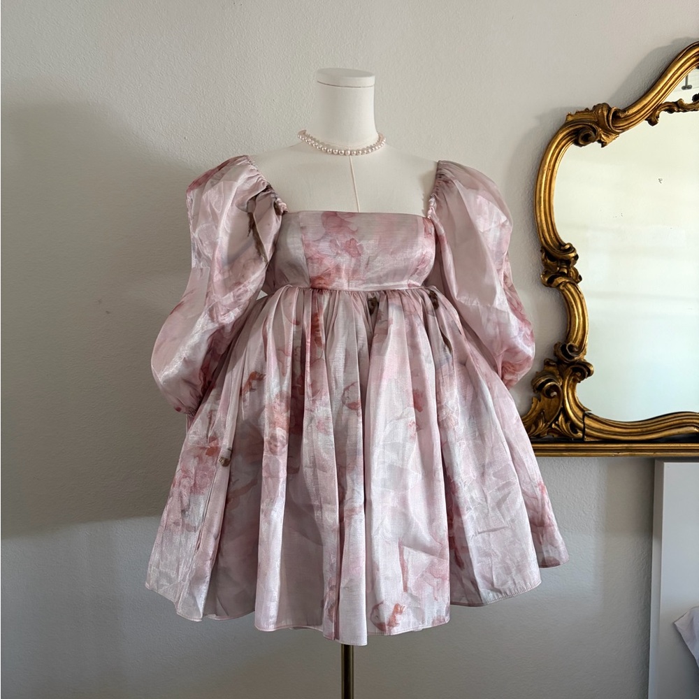 Selkie Puff Venus mini pink dress